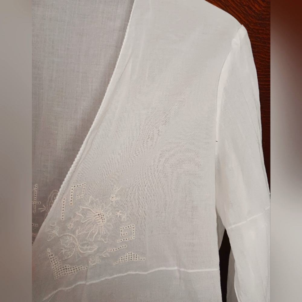 COPY - JJill tie front cotton summer wrap